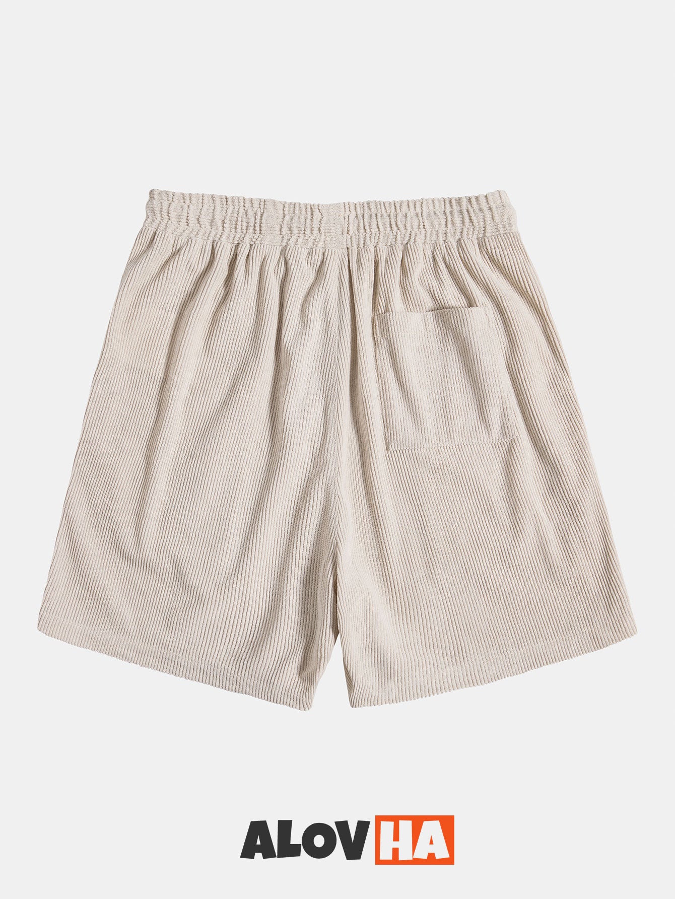 Relaxed Corduroy Drawstring Shorts