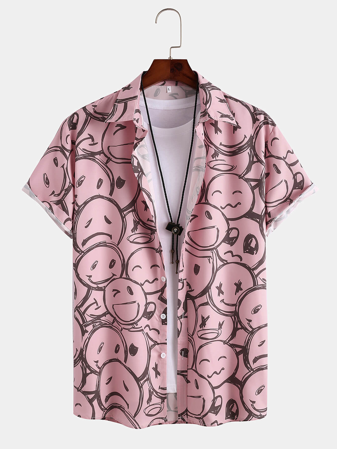 Relaxed Smiley Print Shirt