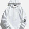 Relaxed Solid Knitted Jacquard Hoodie