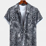 Resort Leopard Print Button Up Shirt