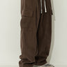 Retro Corduroy Casual Pants Loose Cargo Pocket Pleated Design Pants