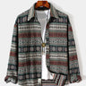 Retro Ethnic Wool Shirt Men's Graphic Personality Shirt Jacket