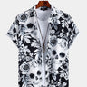 Rose-Skull Print Street Shirt