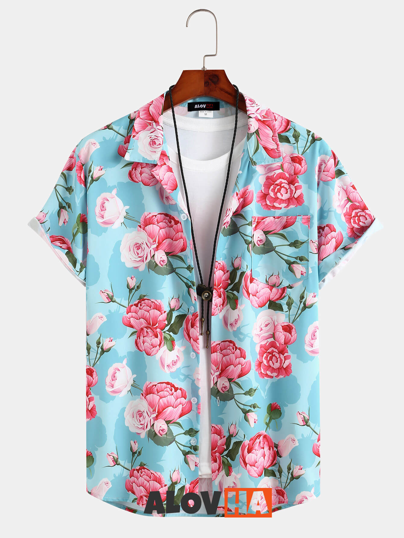 Rose Lapel Resort Shirt