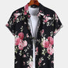 Rose Print Hawaiian Shirt