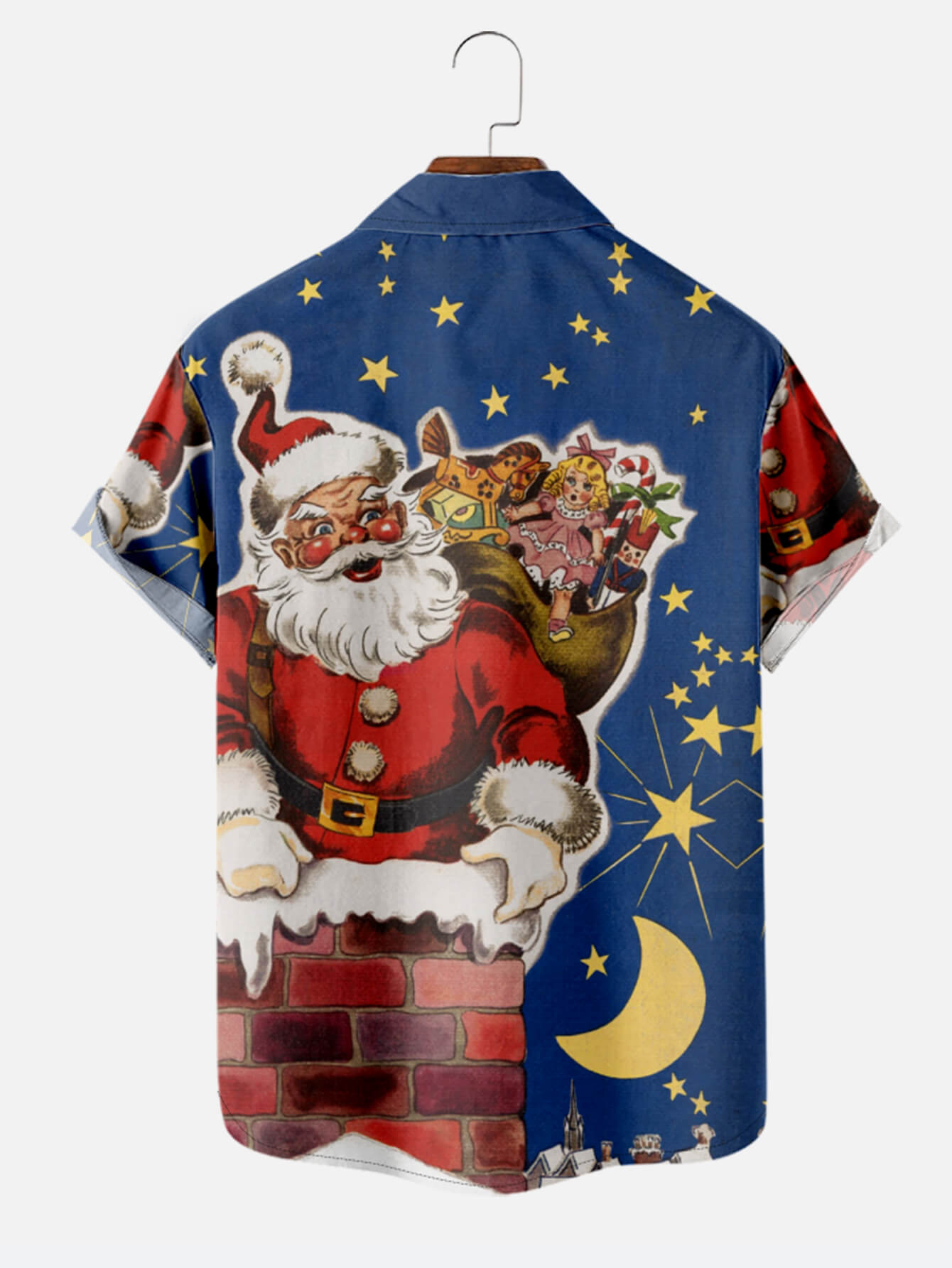 Santa Claus Gift Lapel Shirt