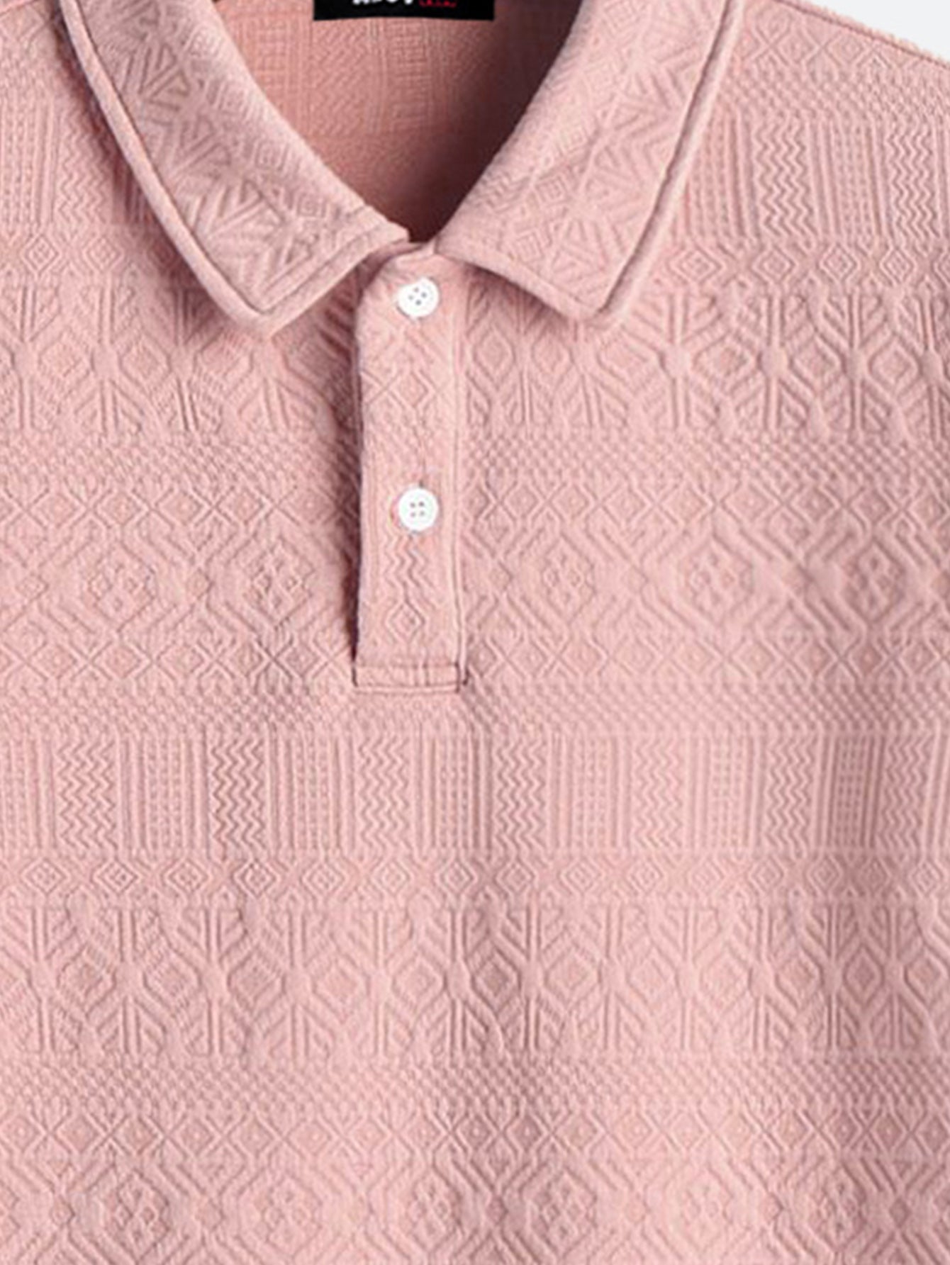 Soft knitted Textured Polo Shirt