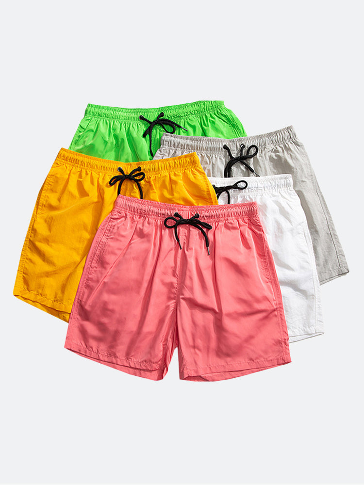 Einfarbige, schlichte Strandshorts