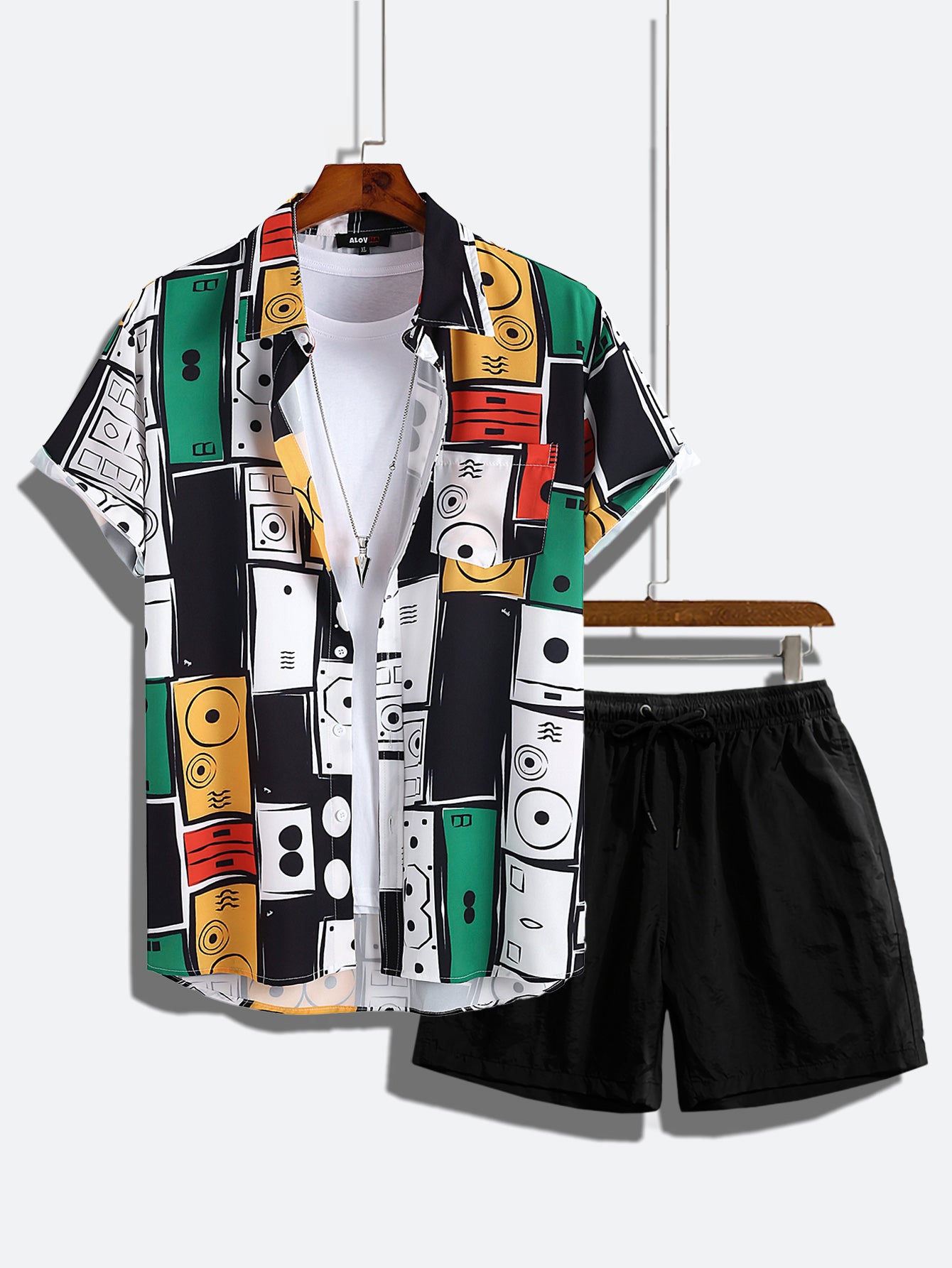 Street Music Print Two-Piece Set