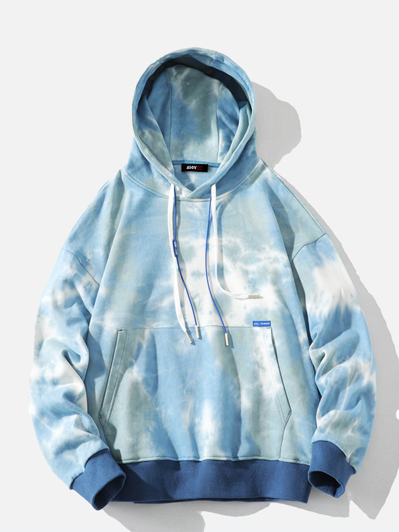 Stylish Irregular Tie Dye Printed Hoodie