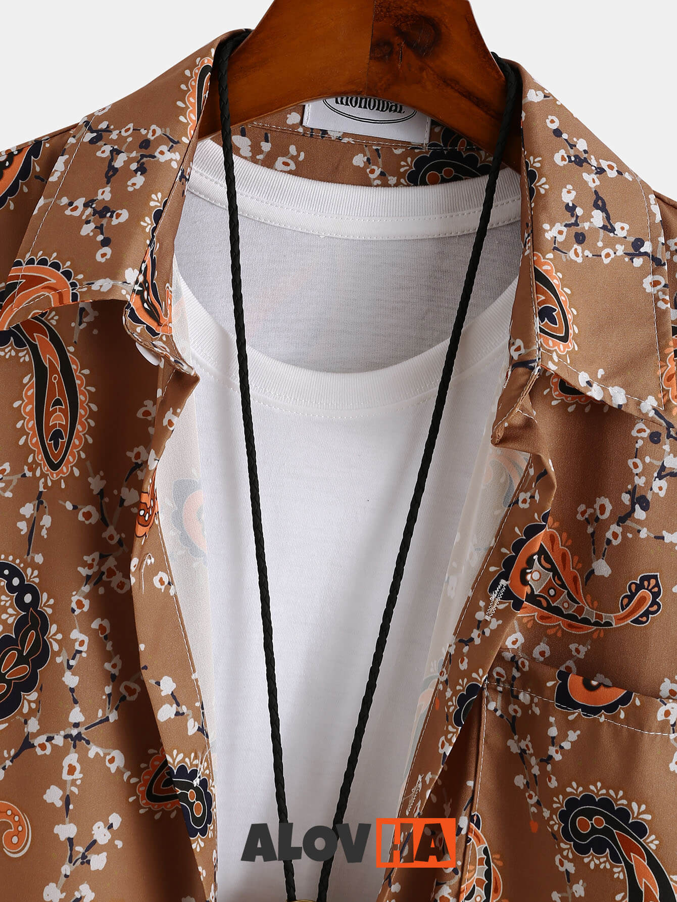 Vintage Ethnic Paisley Print Shirt