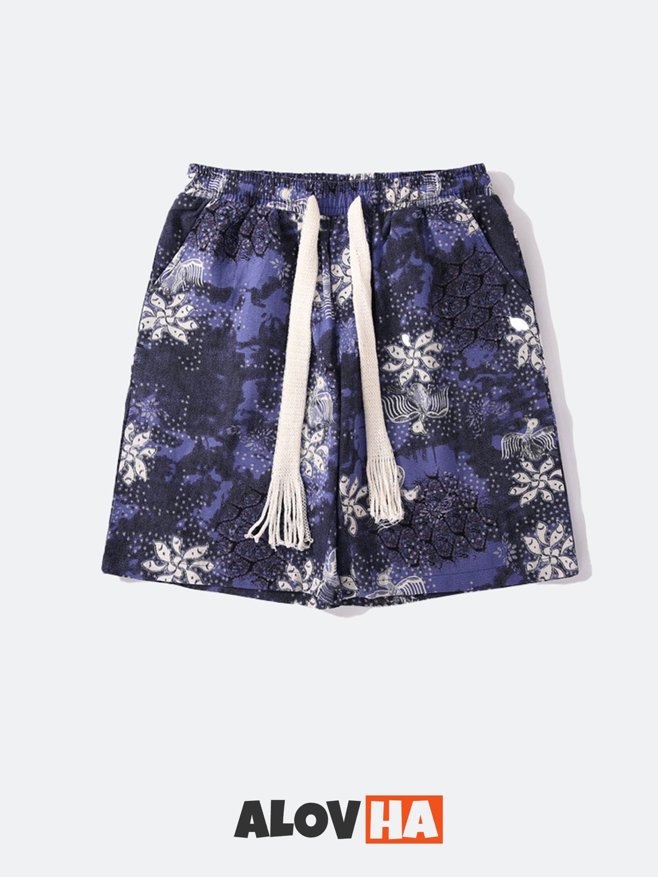 Vintage Floral Print Shorts