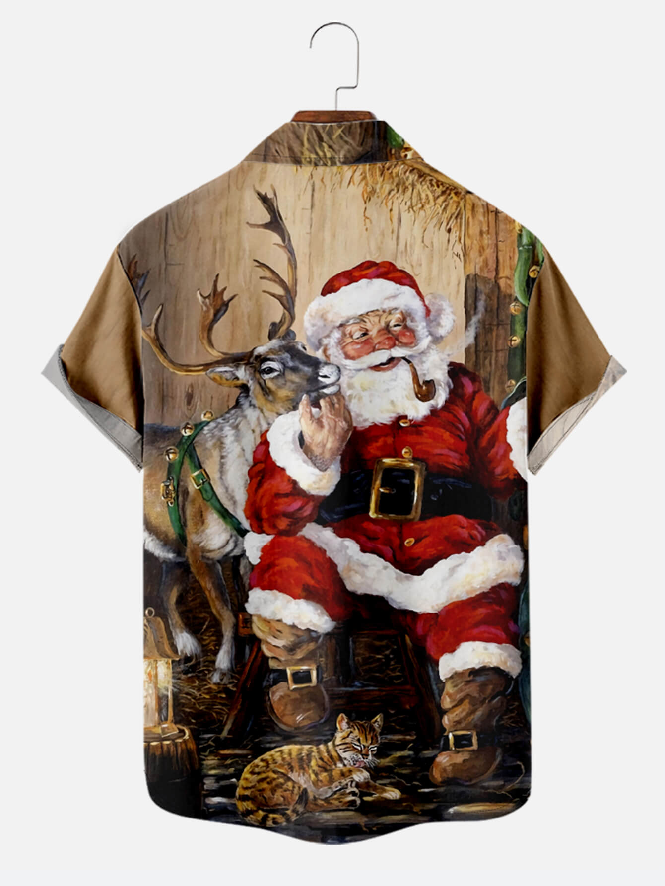 Vintage Santa Lapel Shirt