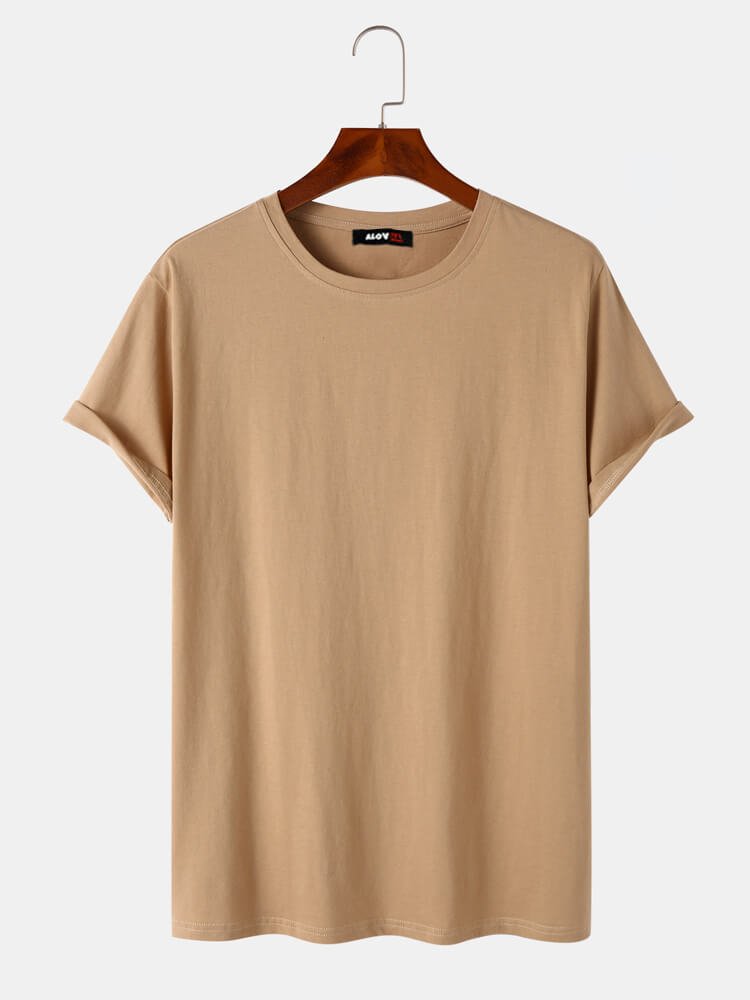 100% Cotton Solid Breathable T-shirt