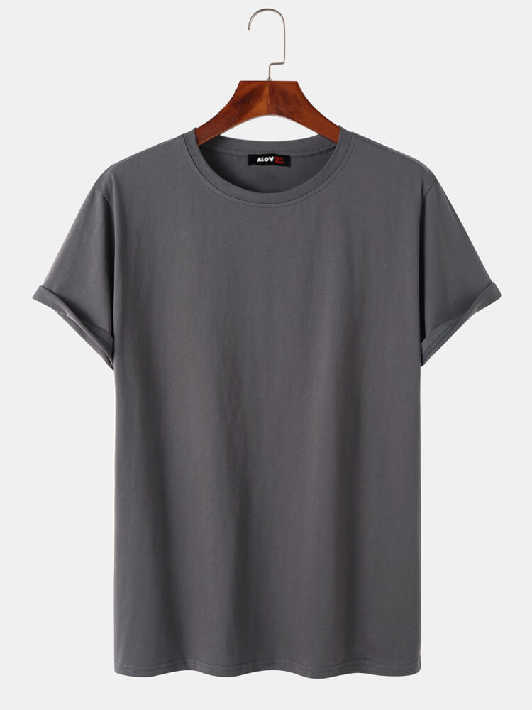 100% Cotton Solid T-shirt