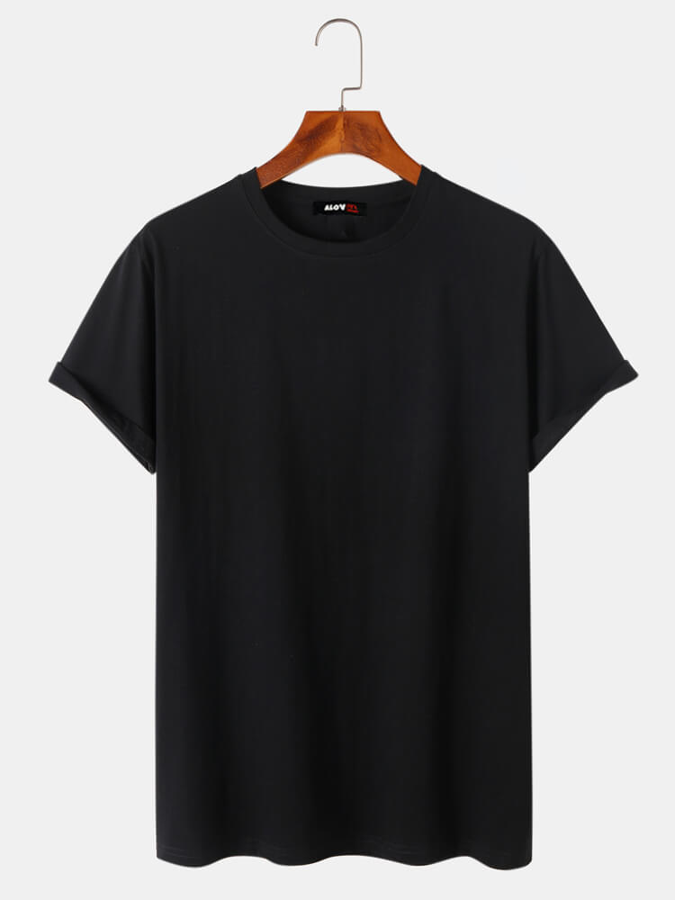 100% Cotton Solid T-shirt