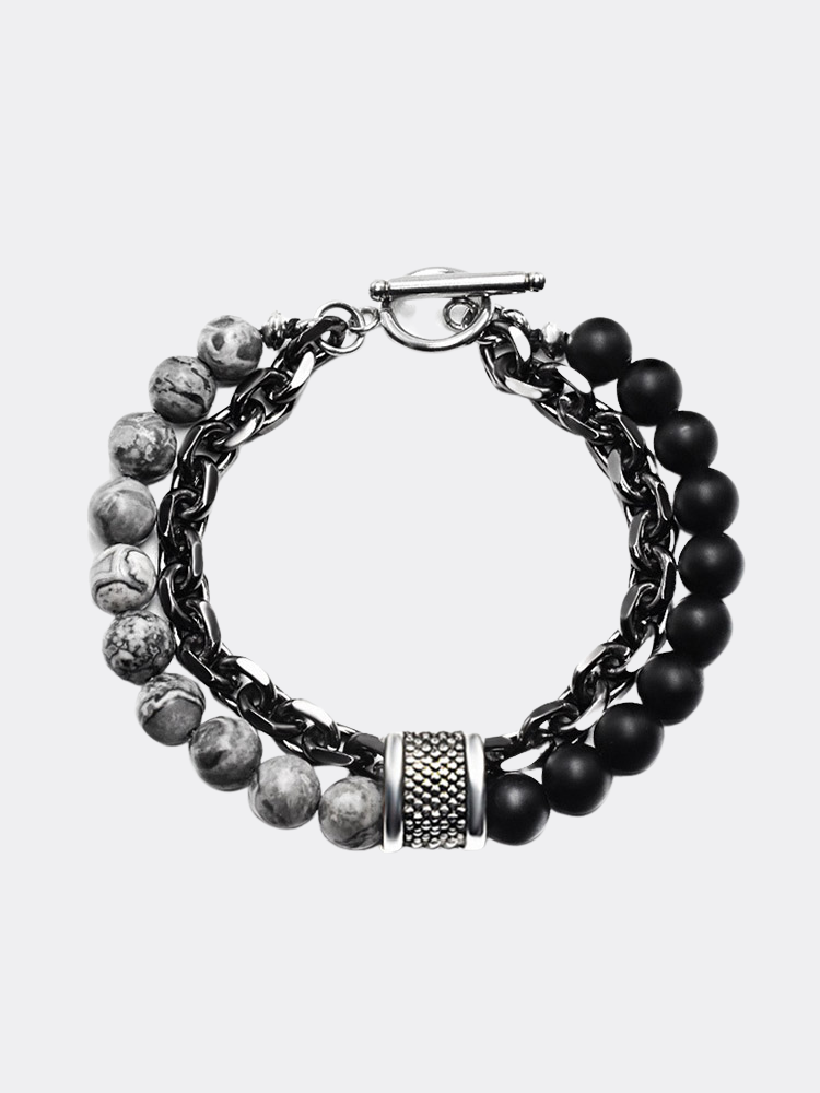 Beaded Alloy Bracelet