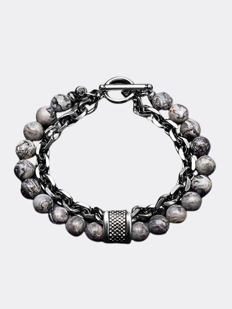 Beaded Alloy Bracelet