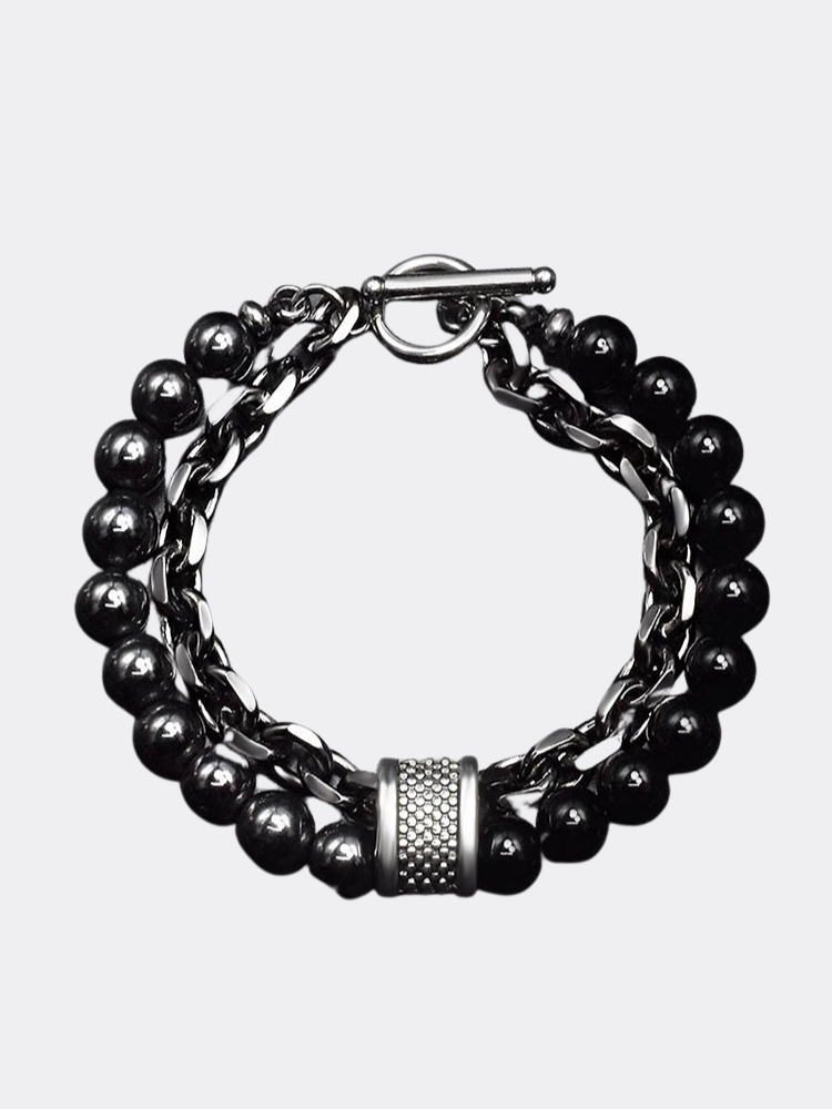 Beaded Alloy Bracelet