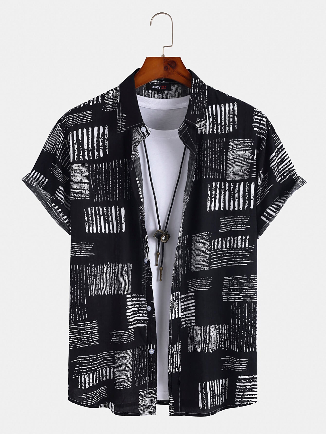 Abstract Ink Mosaic Shirt