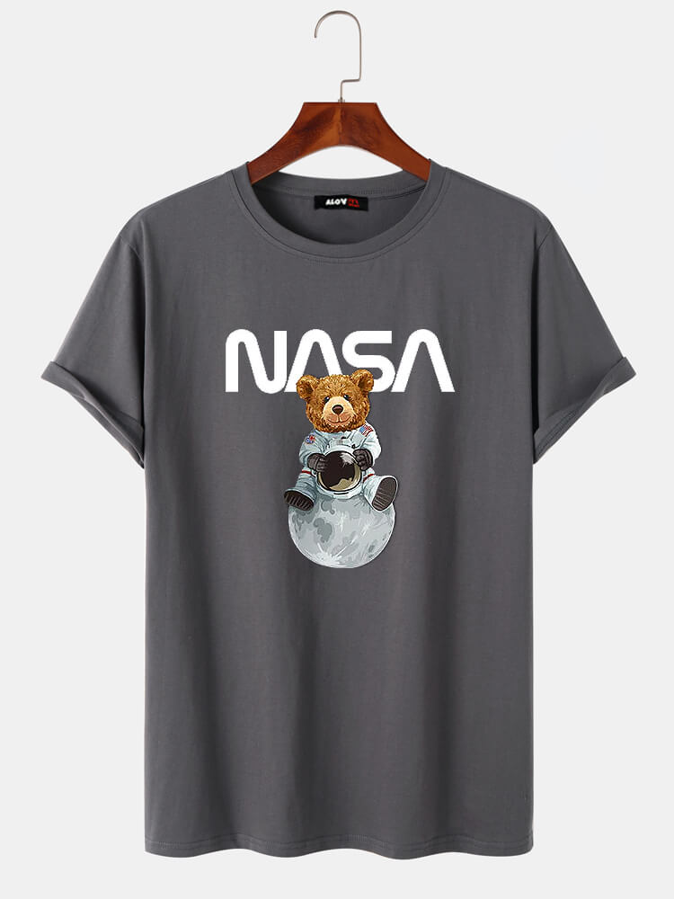 Astronaut Bear Cotton T-Shirt