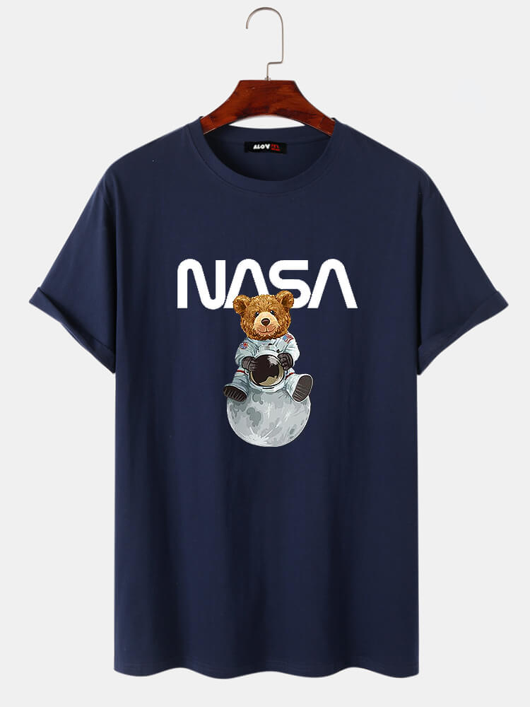 Astronaut Bear Cotton T-Shirt