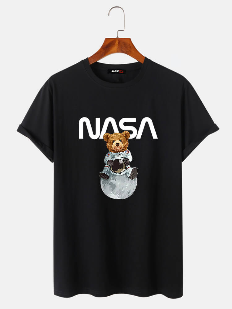 Astronaut Bear Cotton T-Shirt