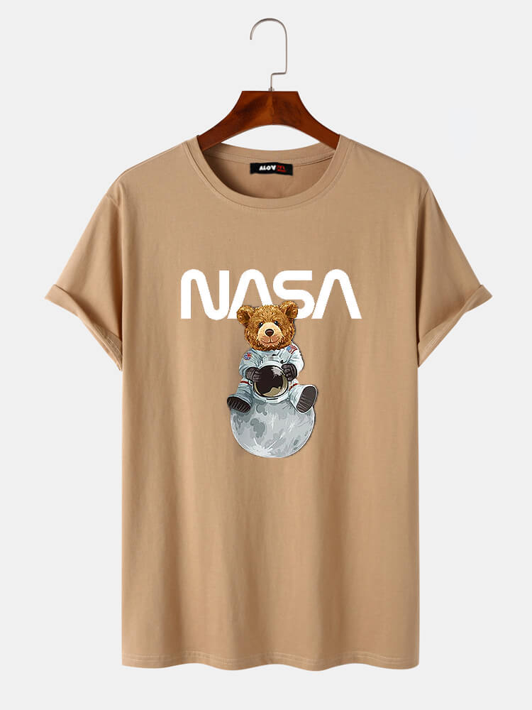 Astronaut Bear Cotton T-Shirt