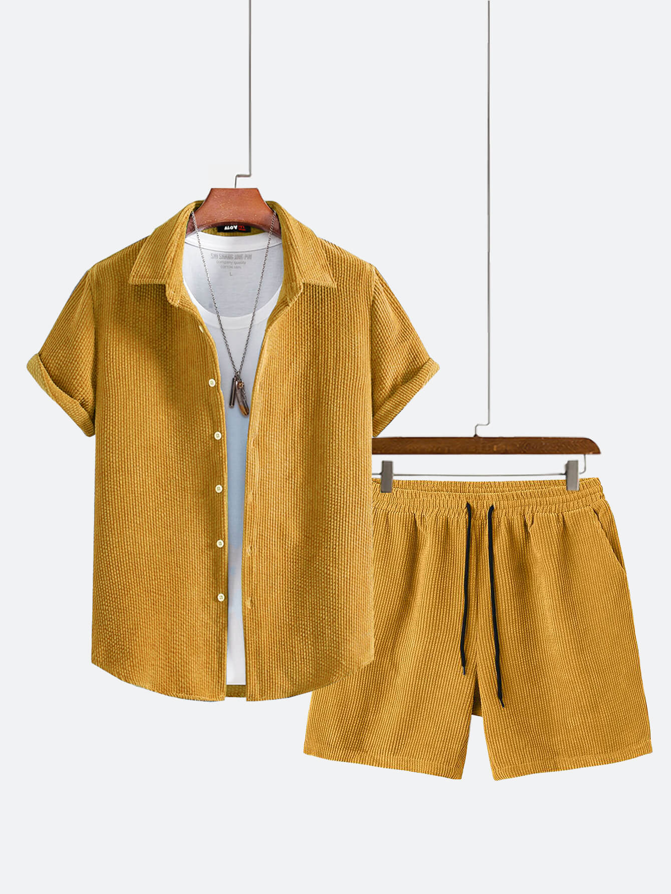 Basic Corduroy Two-Piece Set