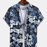 Beach Floral Lapel Shirt