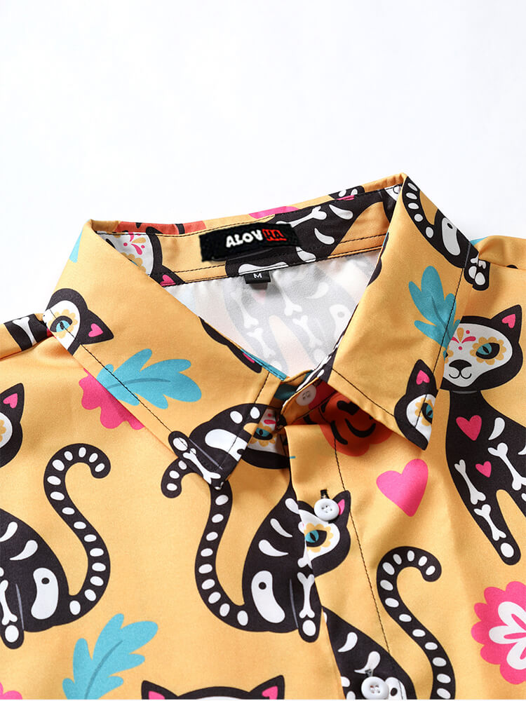 Cartoon Lapel Shirt