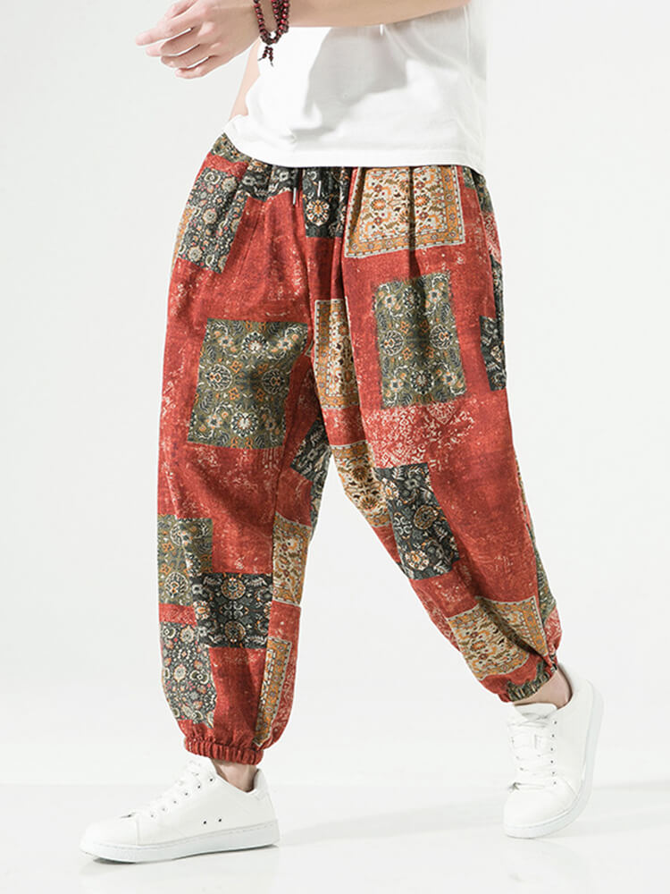 Ethnic Style Lantern Pants