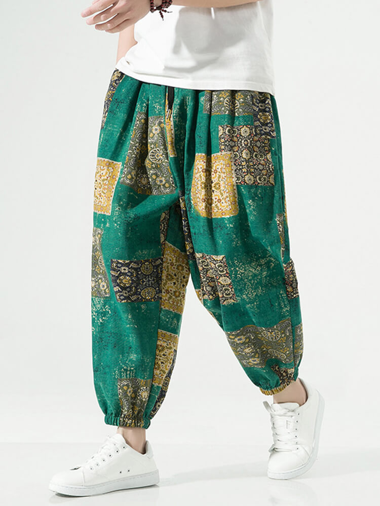 Ethnic Style Lantern Pants