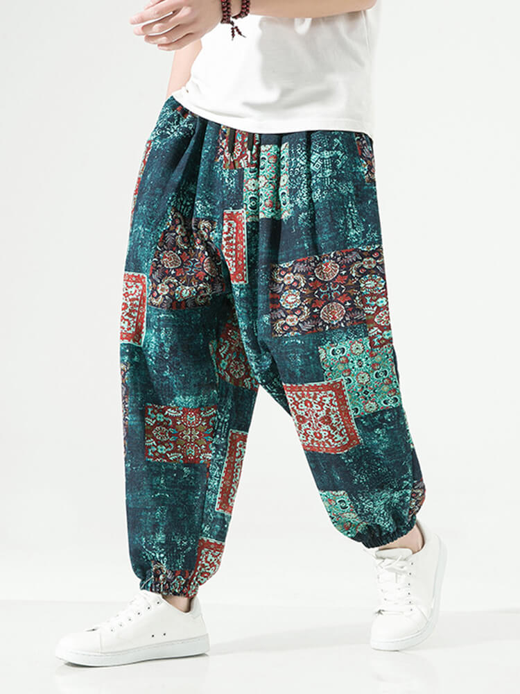 Ethnic Style Lantern Pants