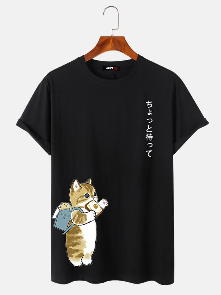  Cat Cotton T-Shirt