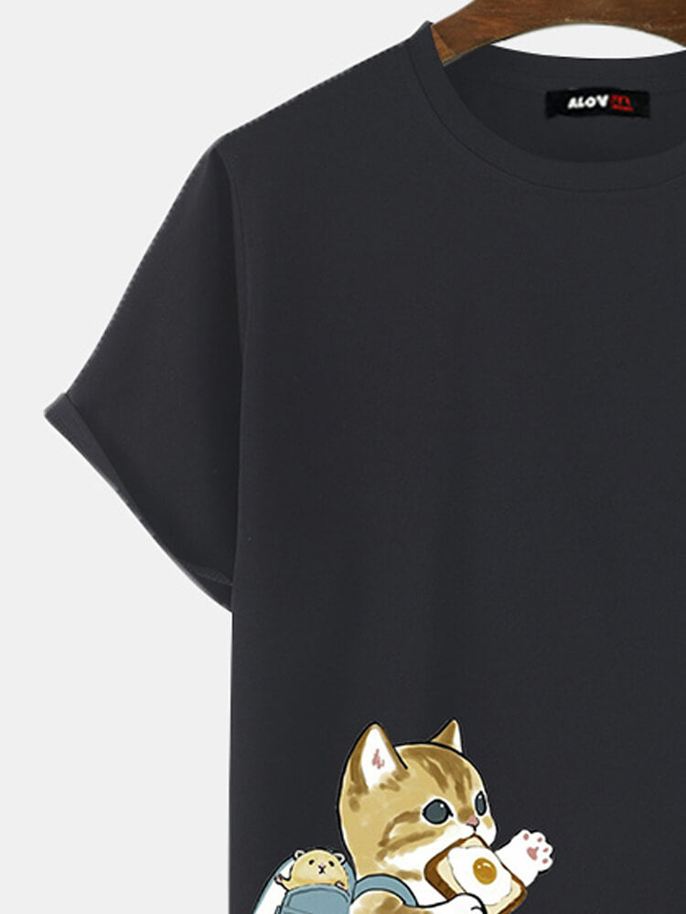  Cat Cotton T-Shirt