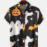 Pumpkin Ghost Print Shirt