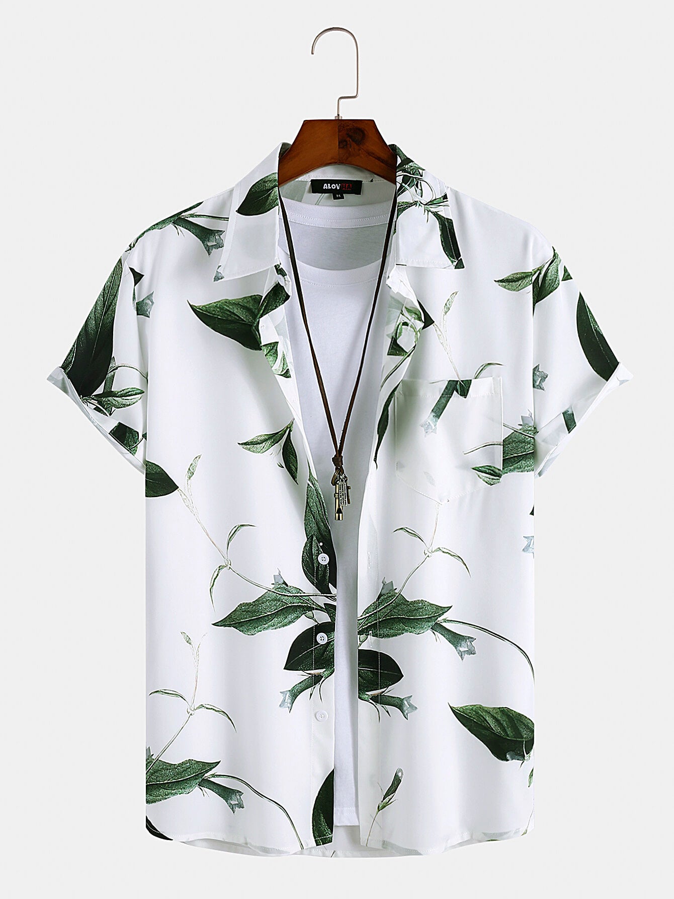 Holiday Leaves Print Shirt