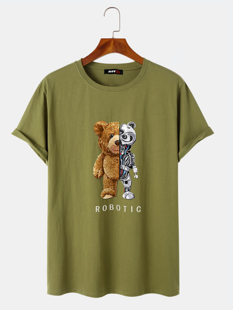 Mechanical Bear Cotton T-Shirt