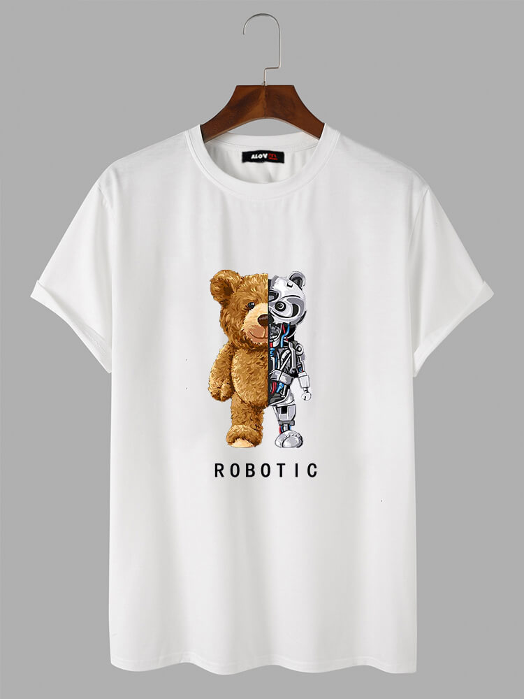 Mechanical Bear Cotton T-Shirt