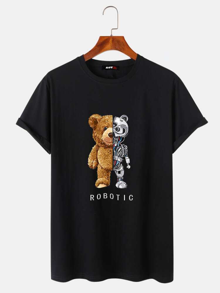 Mechanical Bear Cotton T-Shirt