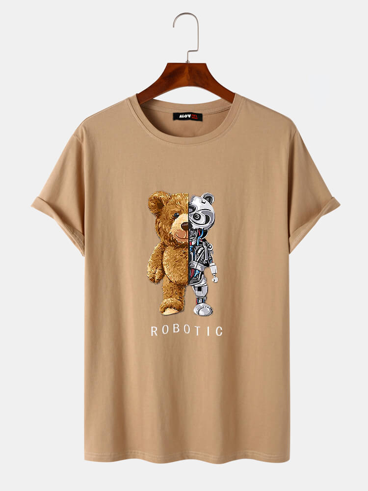 Mechanical Bear Cotton T-Shirt