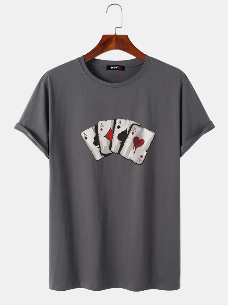 Playing Cards Cotton T-Shirt