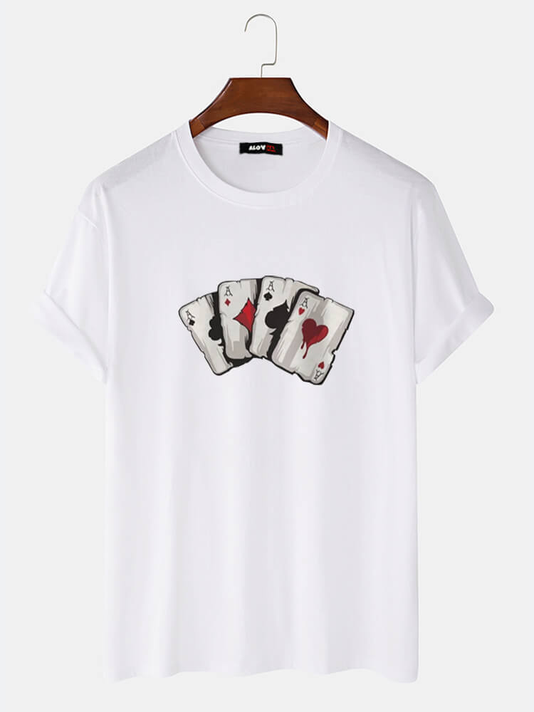 Playing Cards Cotton T-Shirt