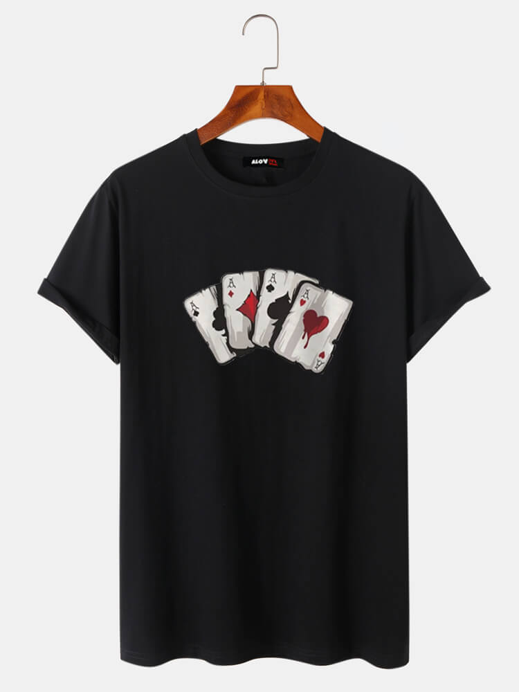 Playing Cards Cotton T-Shirt