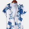 Porcelain Floral Lapel Shirt