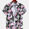 Rose-Skull Print Street Shirt