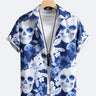 Skull Ghost Floral Print Shirt